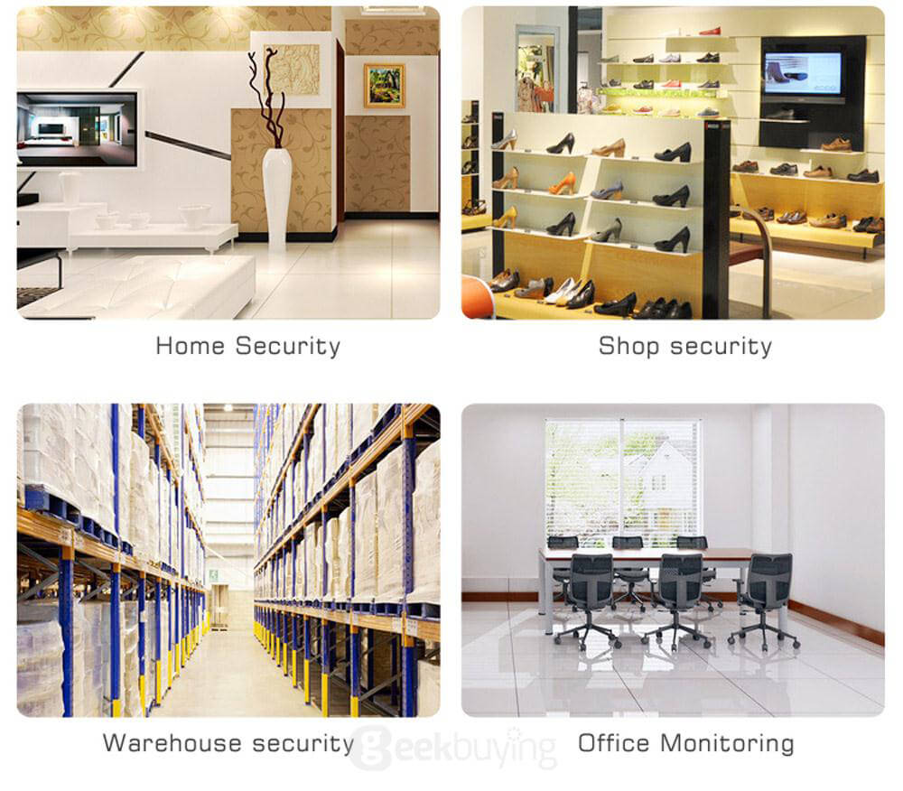 VStarcam C7837WIP IP Camera ONVIF/RTSP Protocol Multi Stream H.264 720P HD Camera - Black