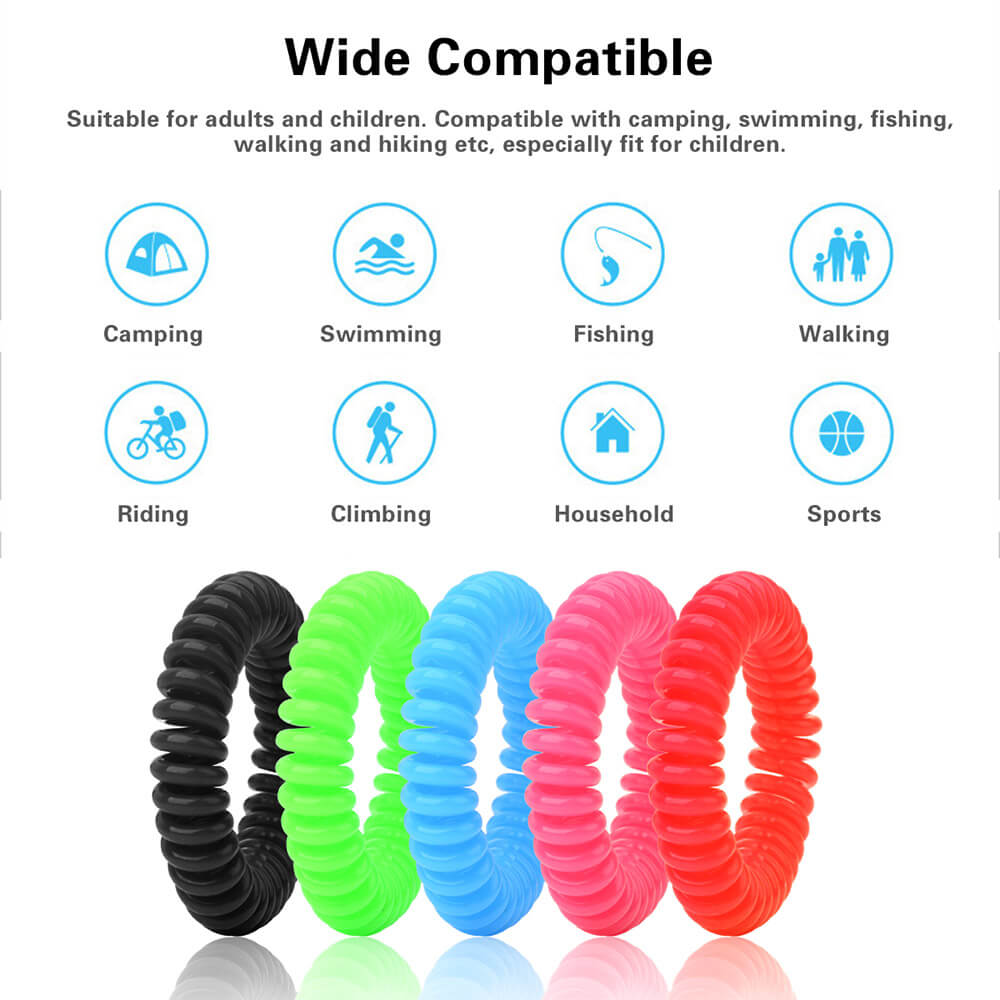 BUGOUT Outdoor Mosquito Repellent Bracelet for Adult and Children  -  5pcs