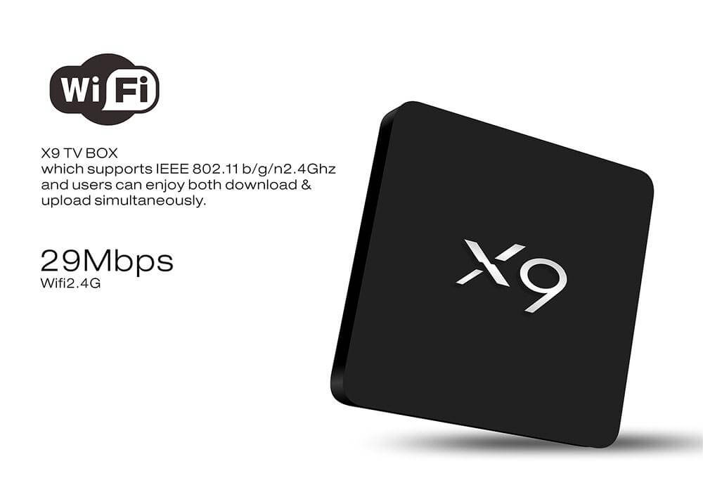 X9 4K Amlogic S905X Android 6.0 Marshmallow 64Bit 2G/8G TV Box KODI Preinstallled WIFI Bluetooth 4.0