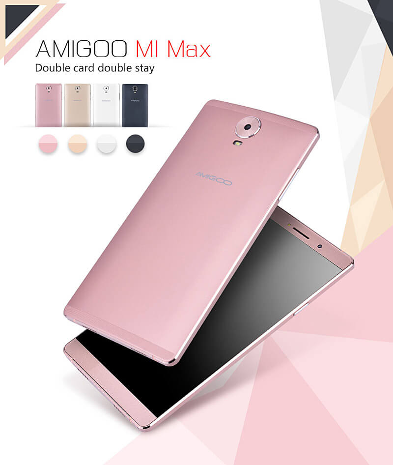 AMIGOO M1 Max 6.0 Inch QHD Screen 3G Android 5.1 MT6580 Quad Core Smartphone 512MB RAM 8GB ROM 2850mAh Bluetooth WIFI GPS - Blue