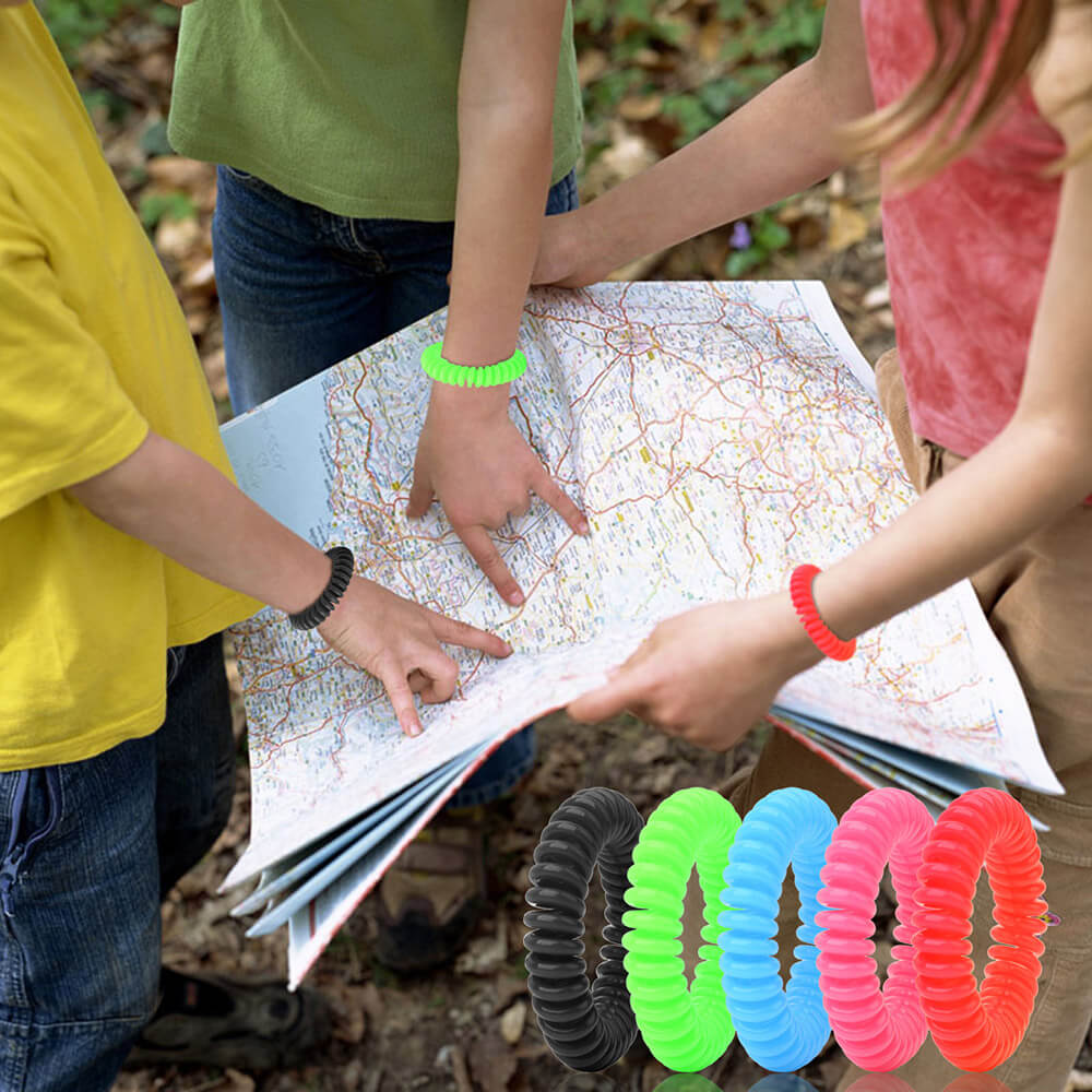 BUGOUT Outdoor Mosquito Repellent Bracelet for Adult and Children  -  5pcs
