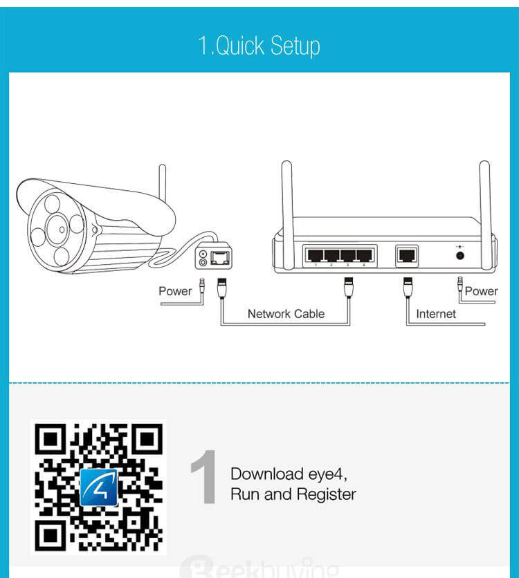 VStarcam C50S 1080P Outdoor IP Camera IP66 Waterproof Security Surveillance Camera Dual IR ONVIF