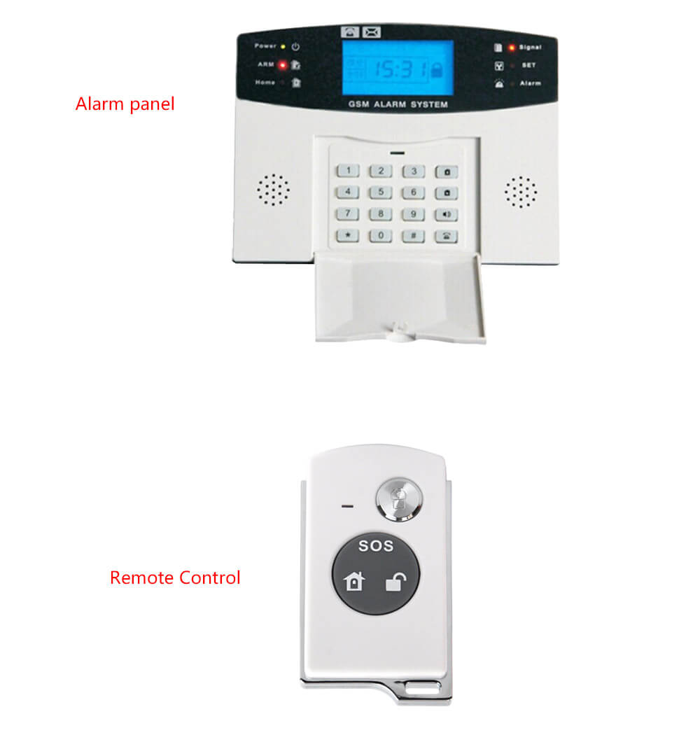 YA-500-GSM LCD Wireless GSM Autodial SMS Home House Office Security Burglar Intruder Alarm System