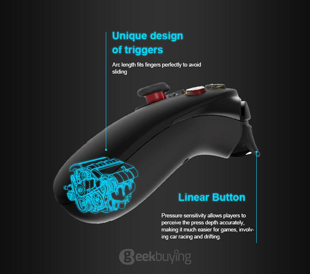 GameSir G3w Wired Gamepad Game Controller for Android/Windows PC/PS3/XBOX/TV BOX - Black