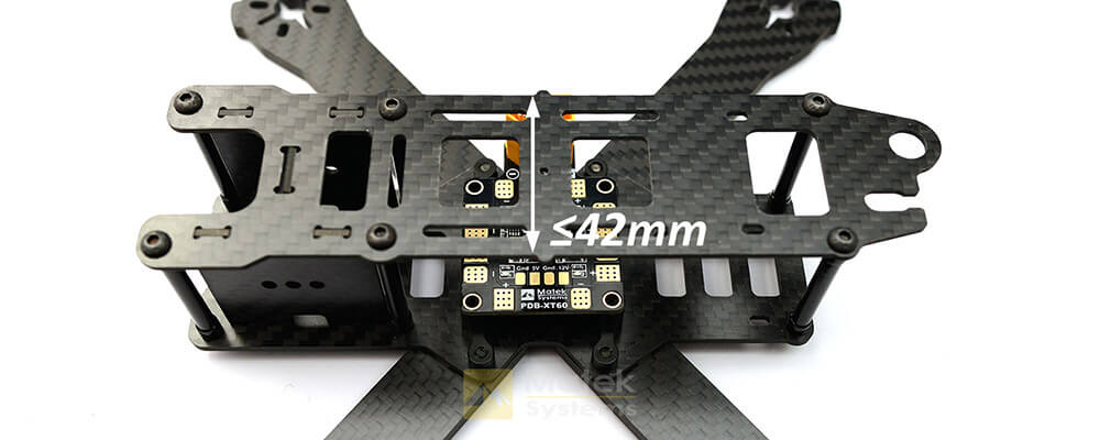 Matek PDB-XT60 Power Distribution Board W/ BEC 5V & 12V 2oz Copper For RC Multirotors