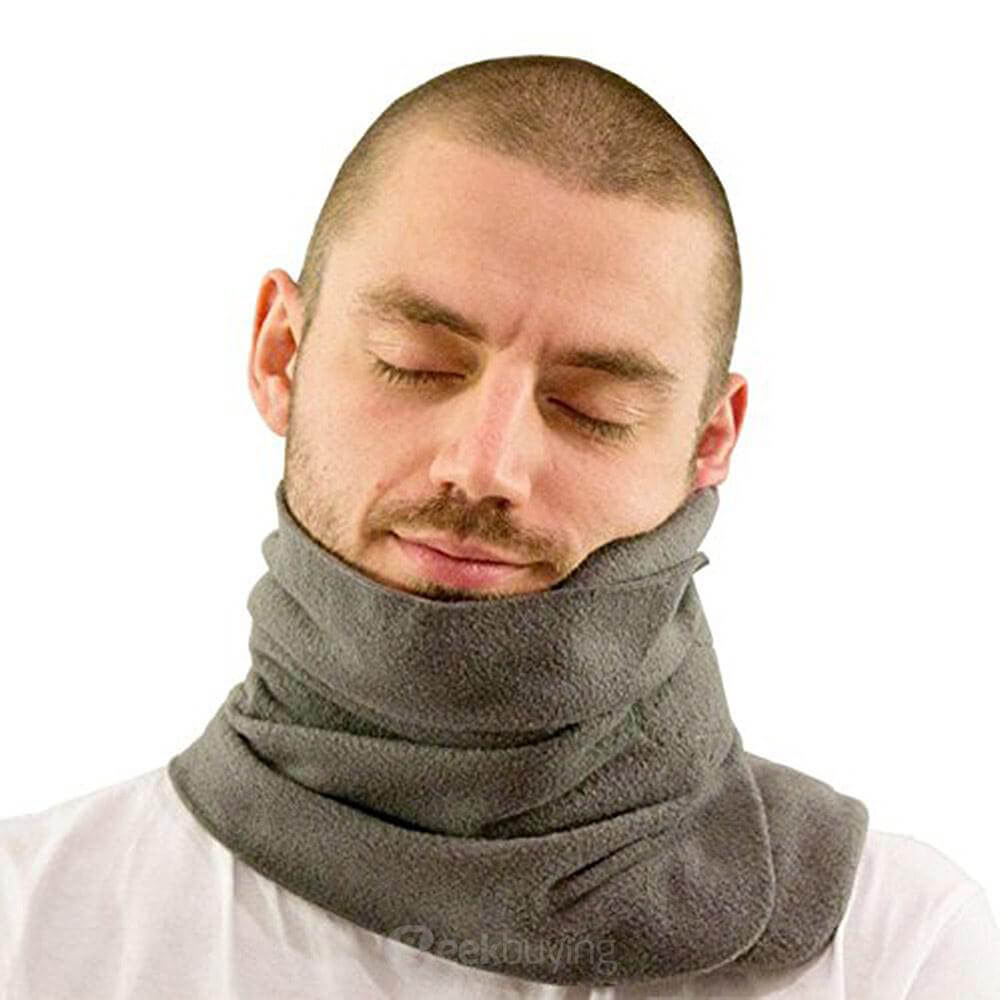 Ultra-soft Travel Pillow Neck Pillow for Sleeping - Gray