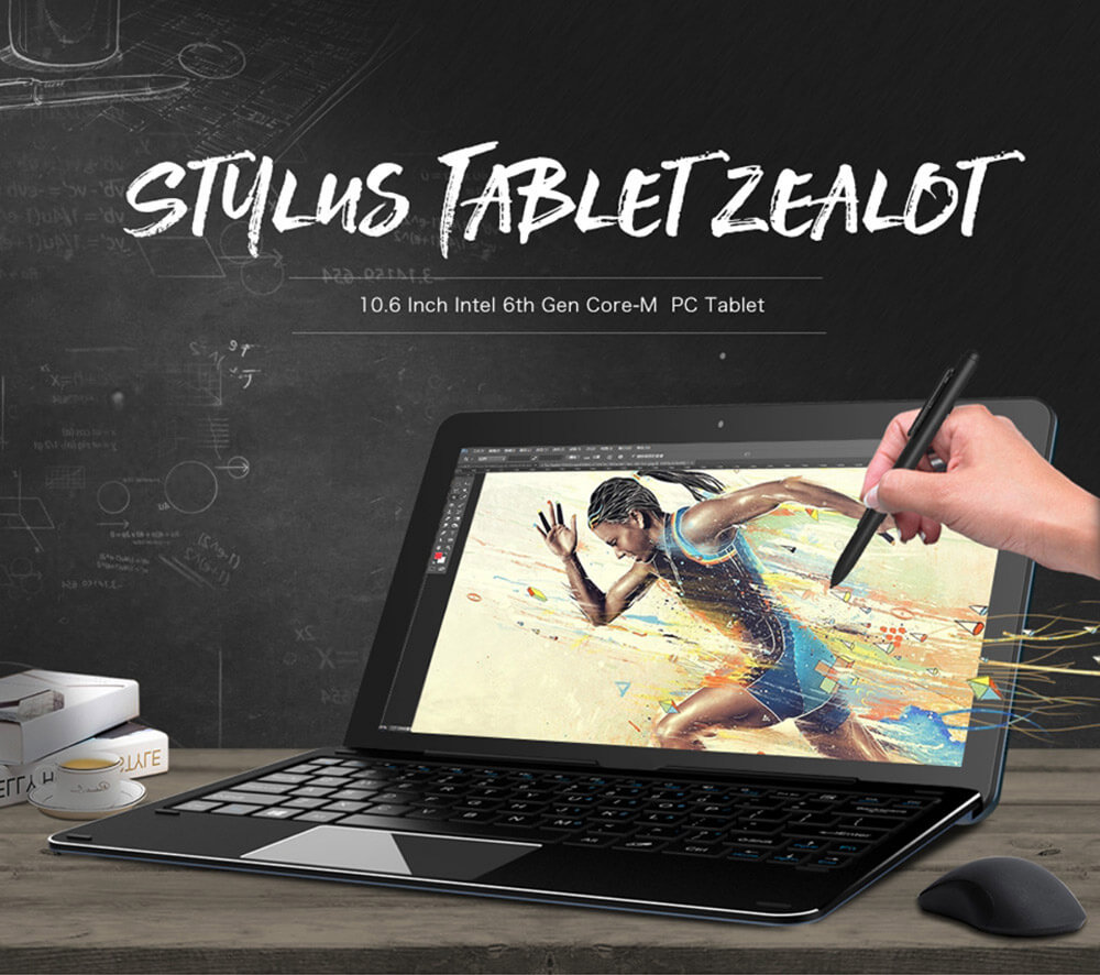 [Package C] Cube i7 Book 2 In 1 Type-C Stylus Tablet + Cube CDK09 Suction Docking Keyboard + Cube CEP01 WACOM Stylus