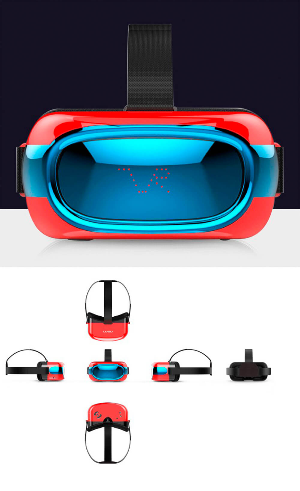 EVR01 RK3126 Quad Core ARM Cortex-A7 1.3GHz 1G/8G FOV90 All In One VR Virtual Reality Headset - White