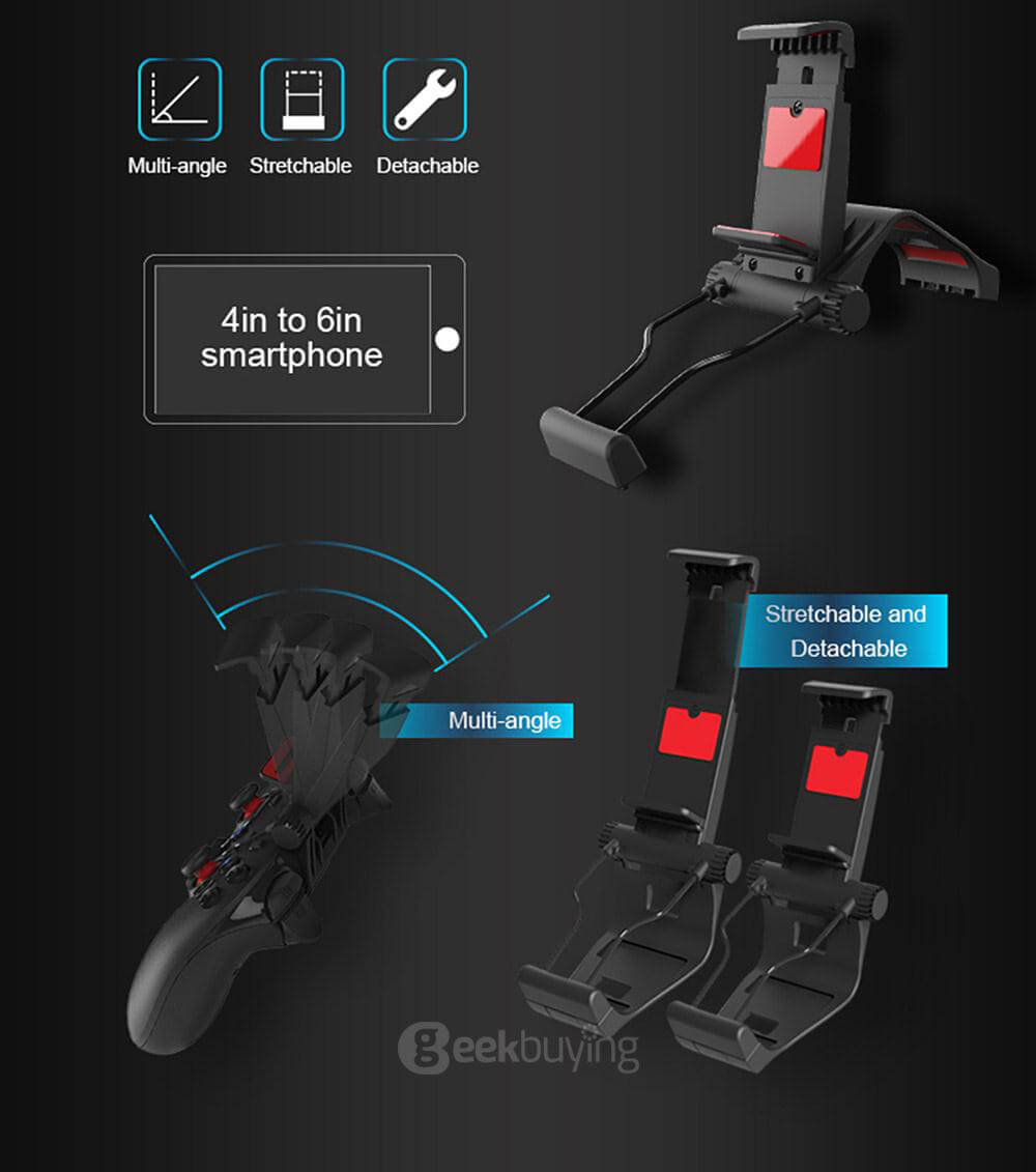 GameSir G3s Enhanced Edition Wireless Gamepad 2.4GHz Bluetooth 4.0 Connection Game Controller for iOS/Android/Windows/PS3 - Black