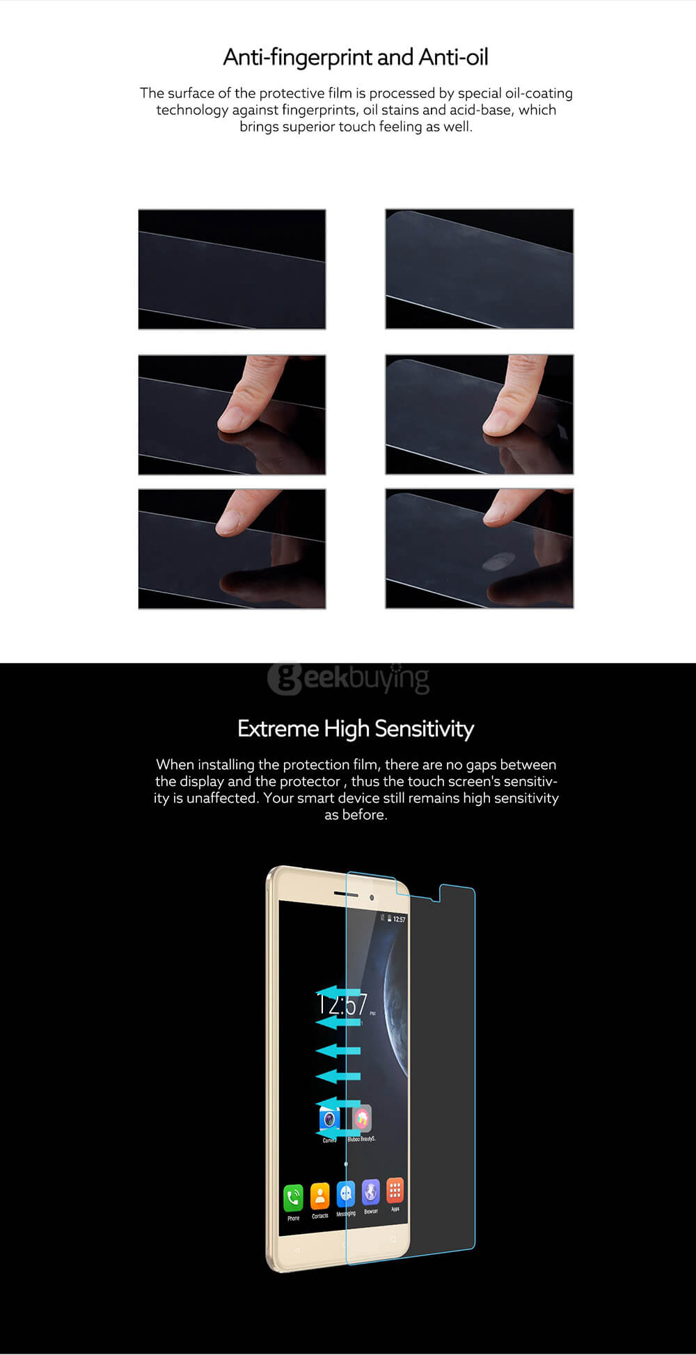 [HK Stock]Original Soft Nano Explosion-proof Protective Film Screen Protector For BLUBOO Maya Smartphone -Transparent