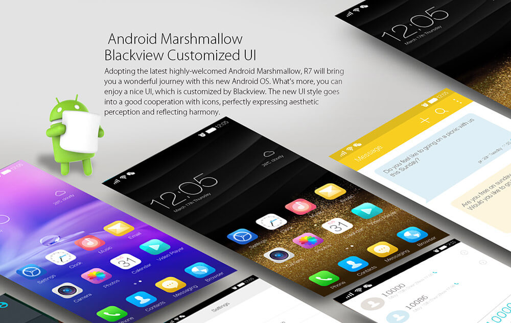 [HK Stock]Blackview R7 5.5inch FHD 4G LTE Android 6.0 MTK6755 Smartphone Octa core 2.0GHz 4GB RAM 32GB ROM 8.0MP+13.0MP Touch ID NFC Fast Charge - Gray