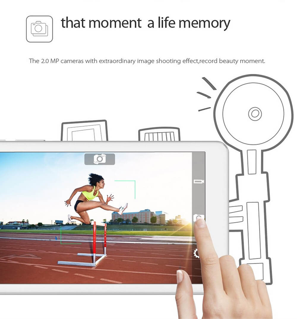 Cube iWork8 Air Tablet 8 inch Intel Cherry Trail Z8300 Dual OS Windows 10 + Android 5.1 2GB/32GB Quad Core 1.84Ghz IPS 1920*1200 - White