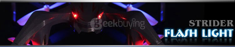 MSDTOYS S6 3D MINI Spider Inverted Flight 2.4G 4CH 6-Axis LED RC Quadcopter RTF - Black