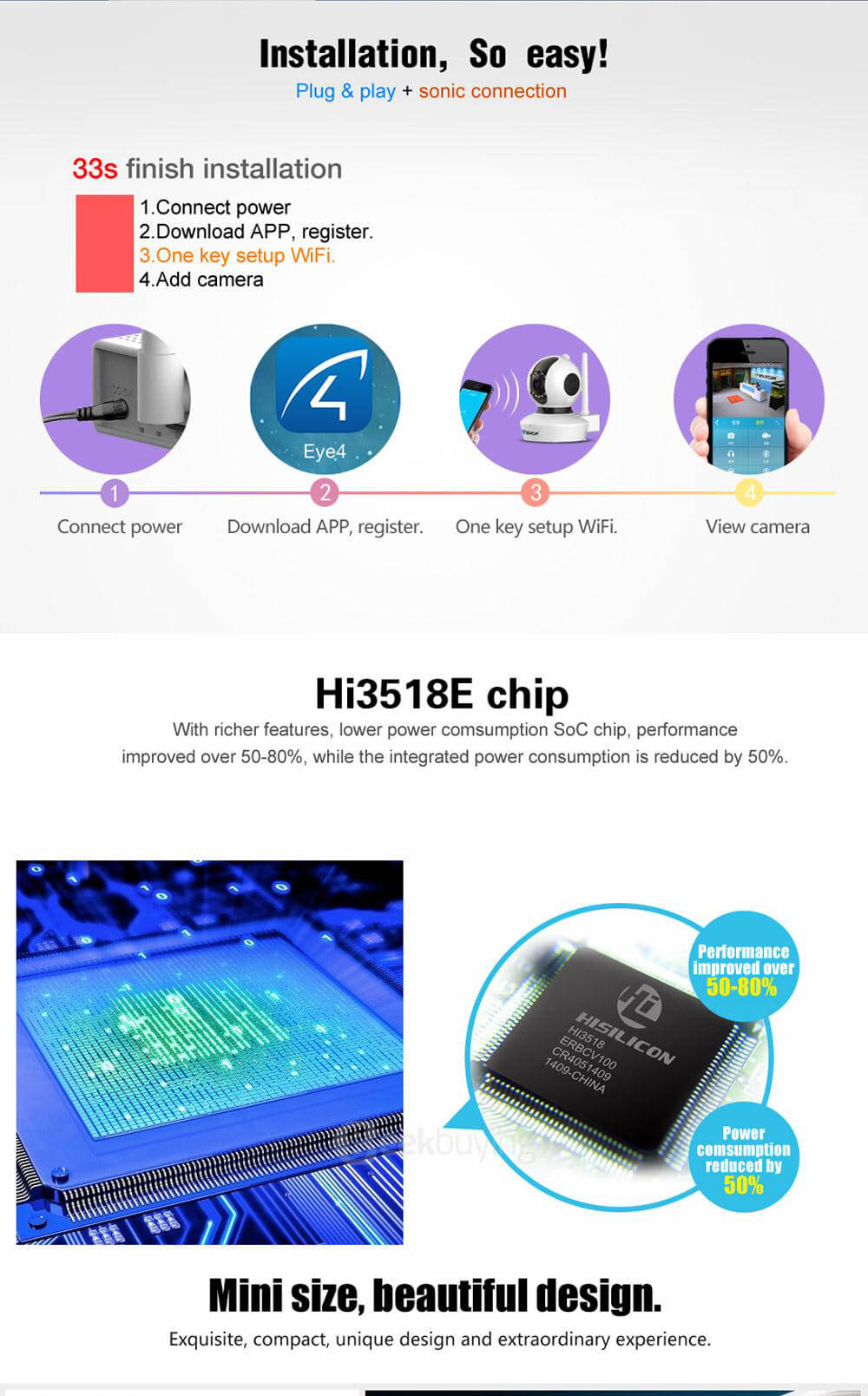 Vstarcam C7823WIP IP Camera 1.0MP H.264 720P HD Camera ONVIF Protocol Night Vision Wireless Network Camera