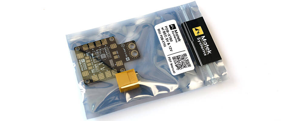 Matek PDB-XT60 Power Distribution Board W/ BEC 5V & 12V 2oz Copper For RC Multirotors