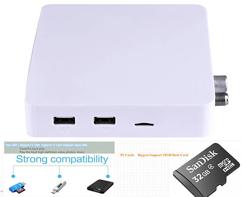 S204 DVB-T2 DVB-S2 Android 4K Quad Core Top Hybrid OTT Super Multi-Functional Network STB 1GB/8GB WIFI LAN