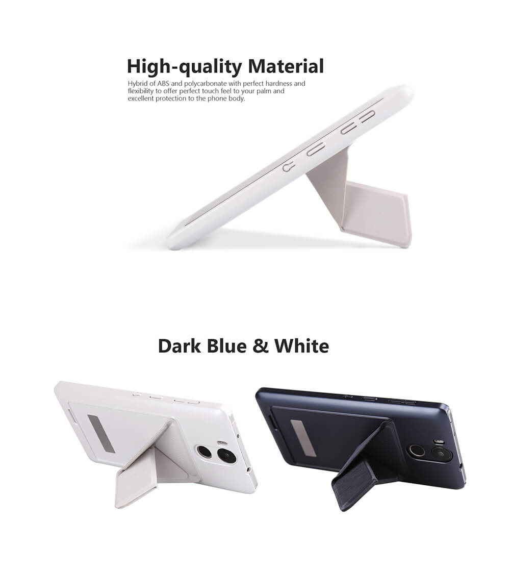 Protective Foldable Holder Phone Case Back Cover Shell Stents Stand Support Case For ULEFONE POWER - Black