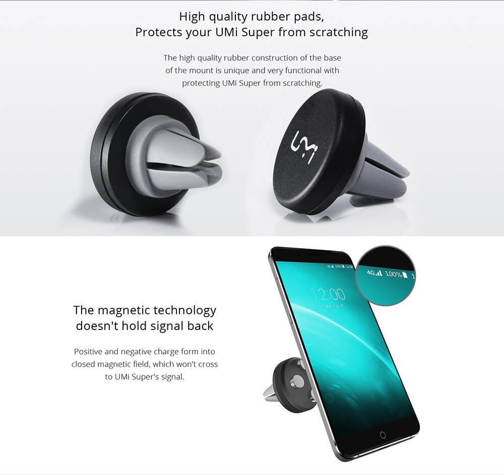 Original UMI Car Holder Magnet Bracket Car Air Vent Mount Phone Standing Support For UMI Super