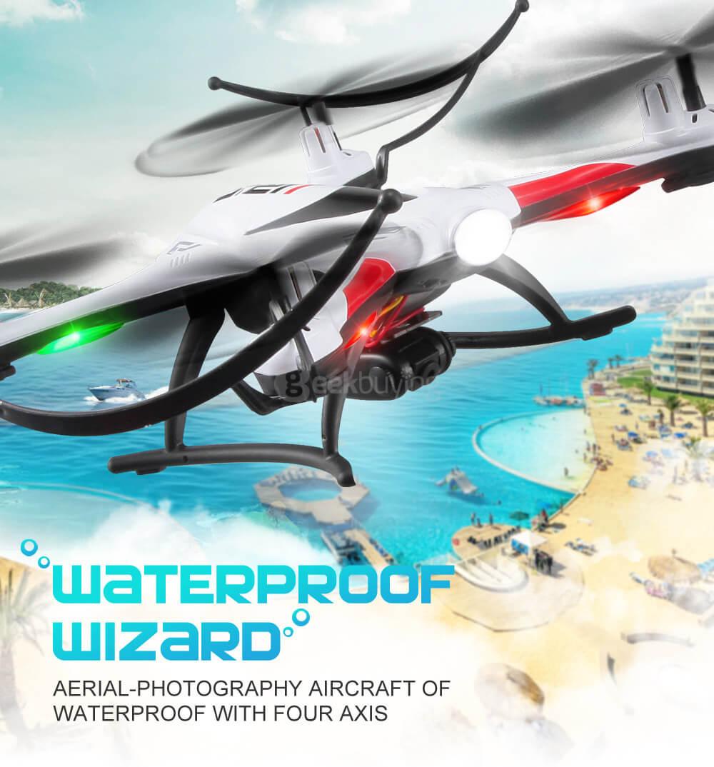 Bundle JJRC H31 Waterproof 2.4G 4CH 6Axis RC Quadcopter White RTF + Extra 3.7V 400mAh Battery