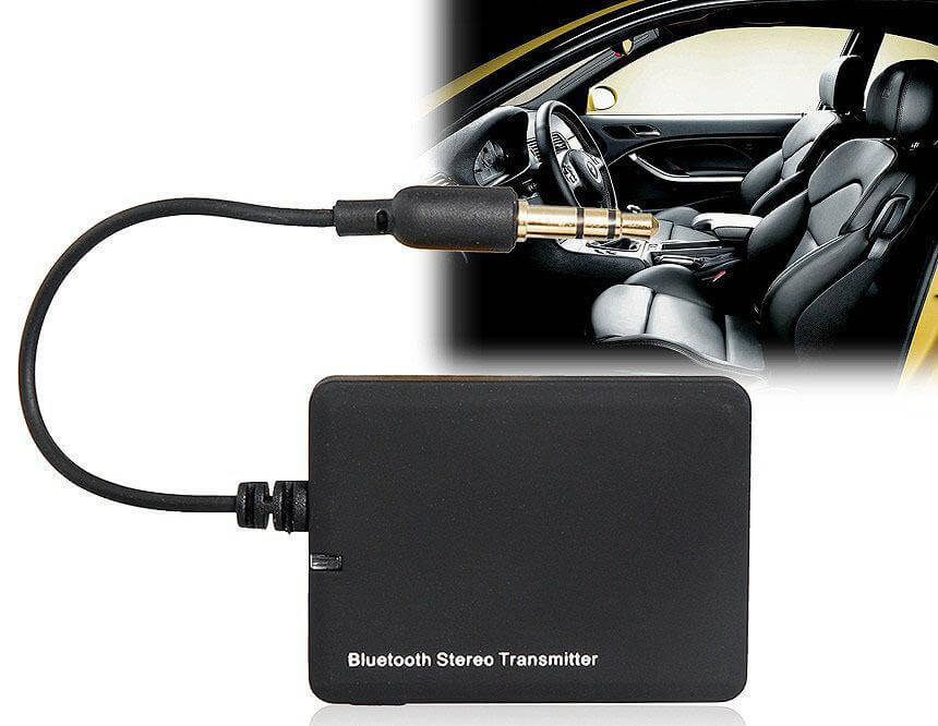 TS-BT35F01 Bluetooth Audio Transmitter 2.4GHz A2DP Stereo Music Reciver with 3.5mm Output for TV/MP3/MP4/PC/Laptop/Phone - Black