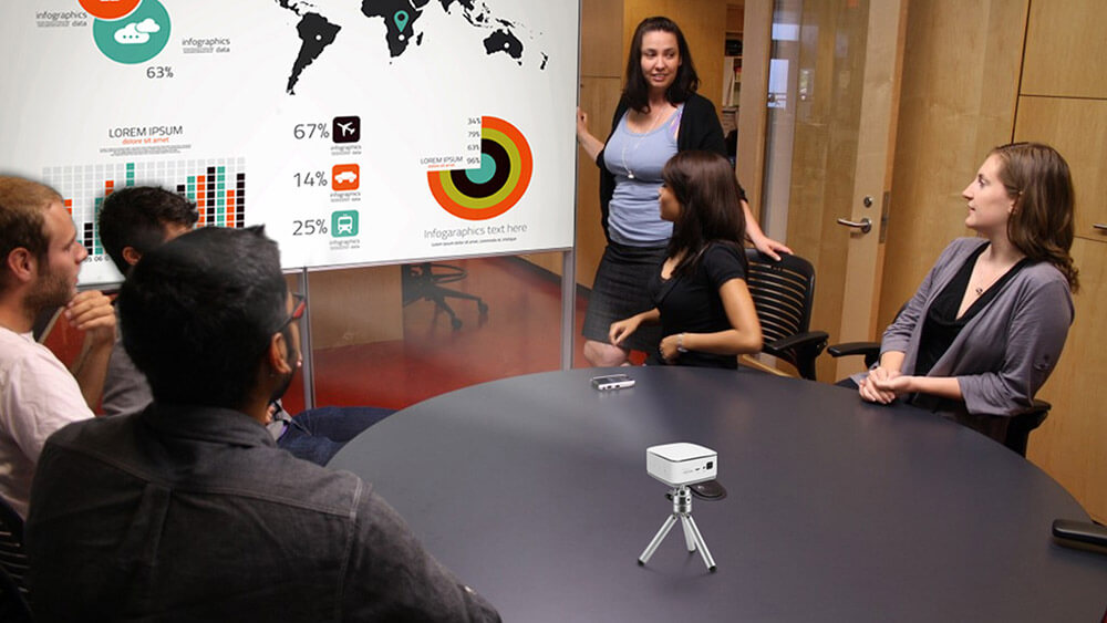 P03 Portable Pico DLP Projector 1080P HD Multi-media 120