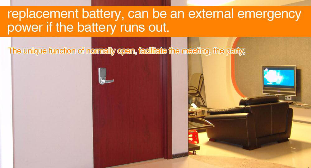 Adel DIY-788 Keyless Biometric Fingerprint Door Lock for Home Security