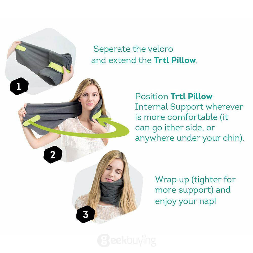 Ultra-soft Travel Pillow Neck Pillow for Sleeping - Gray