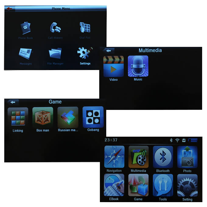 7.0inch TFT GPS Navigation Multiple Media Player Windows CE 5.0 128M RAM