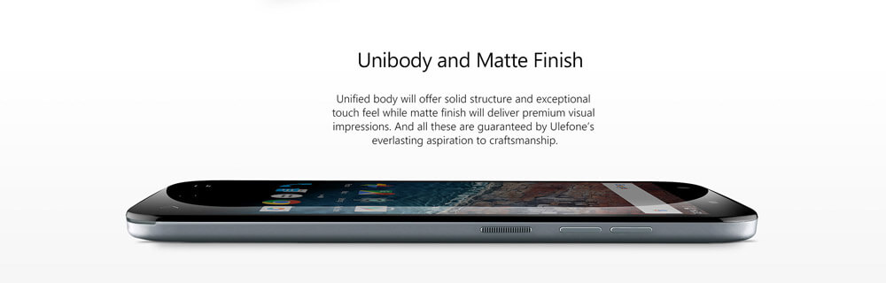 [HK Stock]Ulefone U007 5.0inch HD Screen Android 6.0 3G Smartphone MT6580A 64bit Quad Core 1GB RAM 8GB ROM 5.0MP+13.0MP Air Gestures WIFI GPS - Gray