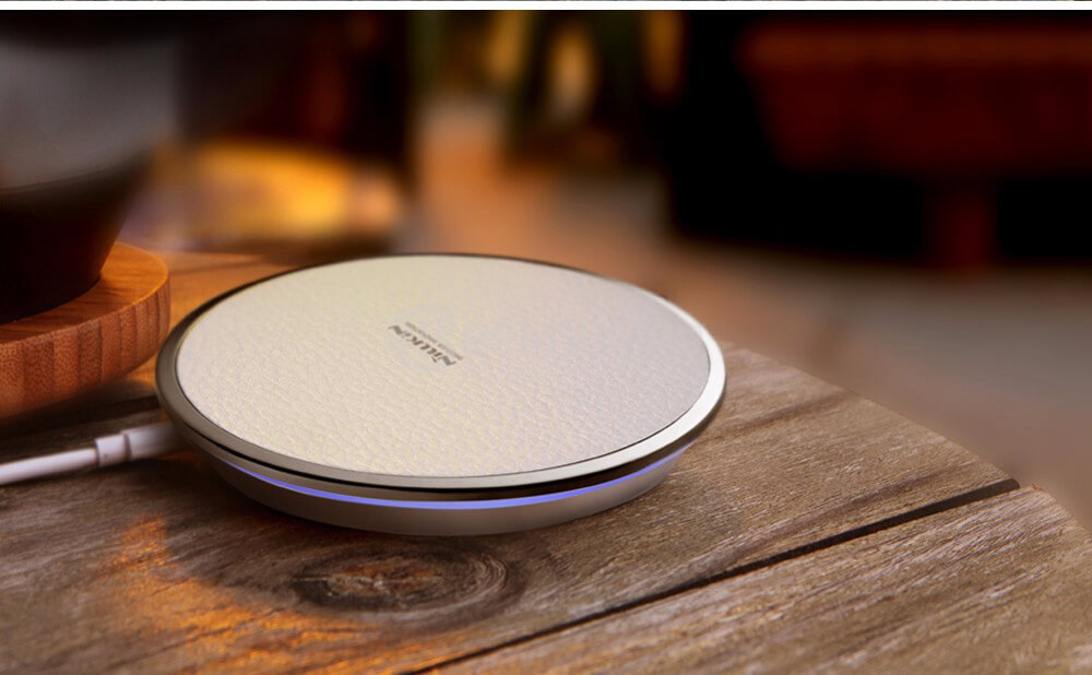 NILLKIN Magic Disk III Wireless Charger For Samsung Galaxy Note 5/S6 Edge+/S7/S7 Edge Phones And Other QI-compatible Devices - Brown