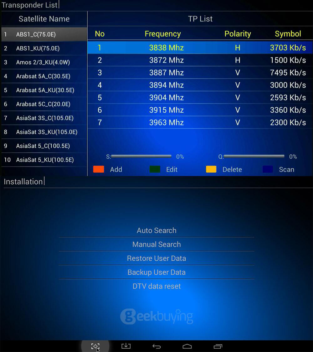 KII PRO Hybird STB DVB-T2 DVB-S2 TV BOX Android 5.1.1 S905 2G/16G 802.11AC WIFI LAN KODI Bluetooth