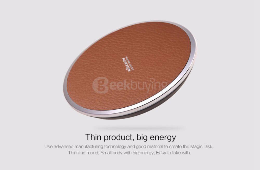 NILLKIN Magic Disk III Wireless Charger For Samsung Galaxy Note 5/S6 Edge+/S7/S7 Edge Phones And Other QI-compatible Devices - Black