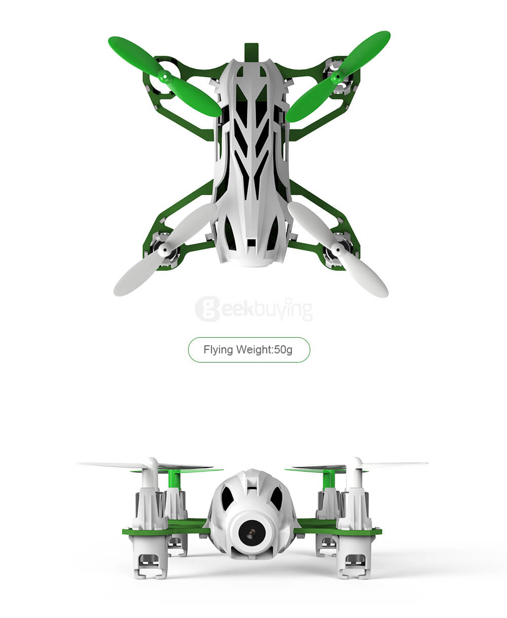Hubsan H111D Nano Q4 FPV HD Camera CF Mode 5.8G 4CH 6-Axis RC Quadcopter RTF---White