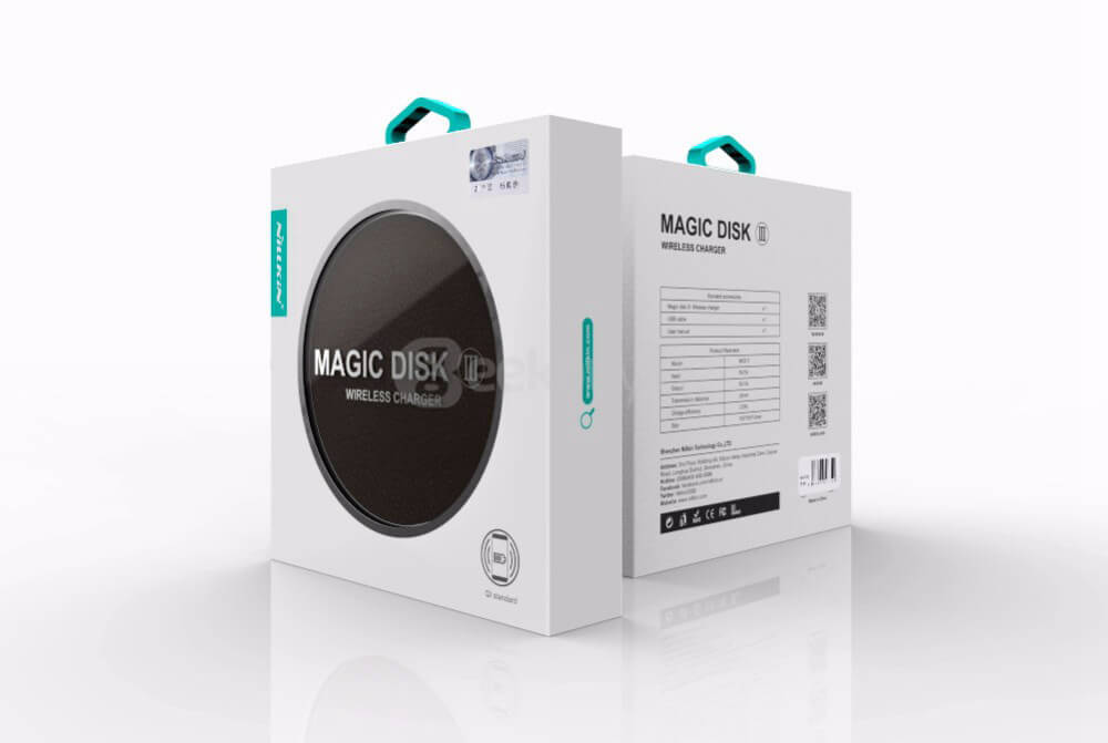 NILLKIN Magic Disk III Wireless Charger For Samsung Galaxy Note 5/S6 Edge+/S7/S7 Edge Phones And Other QI-compatible Devices - Brown