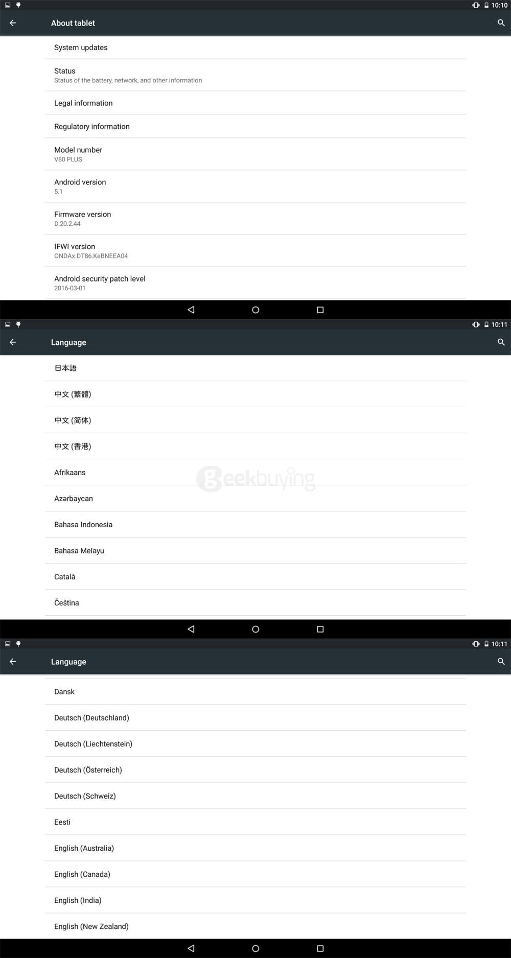 Onda V80 Plus Tablet PC 8.0 inch Dual OS Windows 10 + Android 5.1 2GB/32GB Intel Cherry Trail Z8350 Quad Core 1.92GHz IPS 1920*1200 - Gold