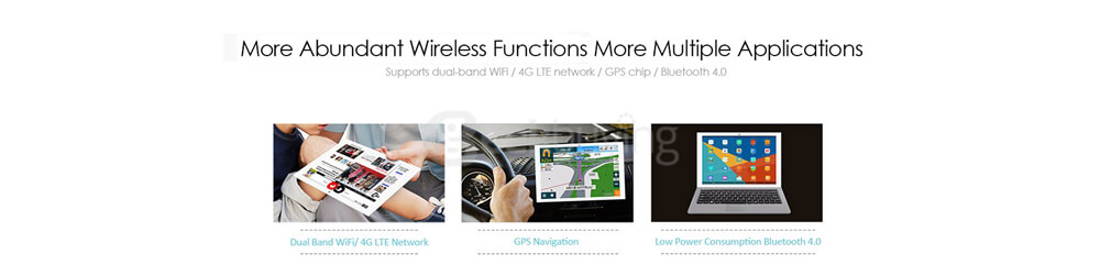 Teclast T98 4G Phablet 10.1 inch Android 5.1 2GB/32GB MTK8735P Quad Core 1.0GHz IPS 1280*800 GPS Dual-band WiFi Bluetooth - White