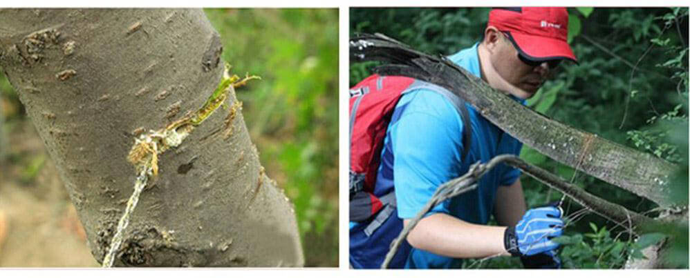 Steel Wire Saw Scroll Outdoor Hiking Camping Survival Portable Tool - Blue + Silver