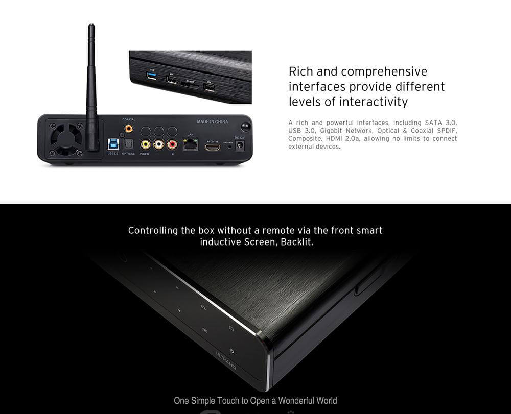 Himedia Q10 Pro Hi3798CV200 4K HDR 2G/16G TV BOX 802.11AC WIFI 1000M LAN Dolby DTS-HD 3.5
