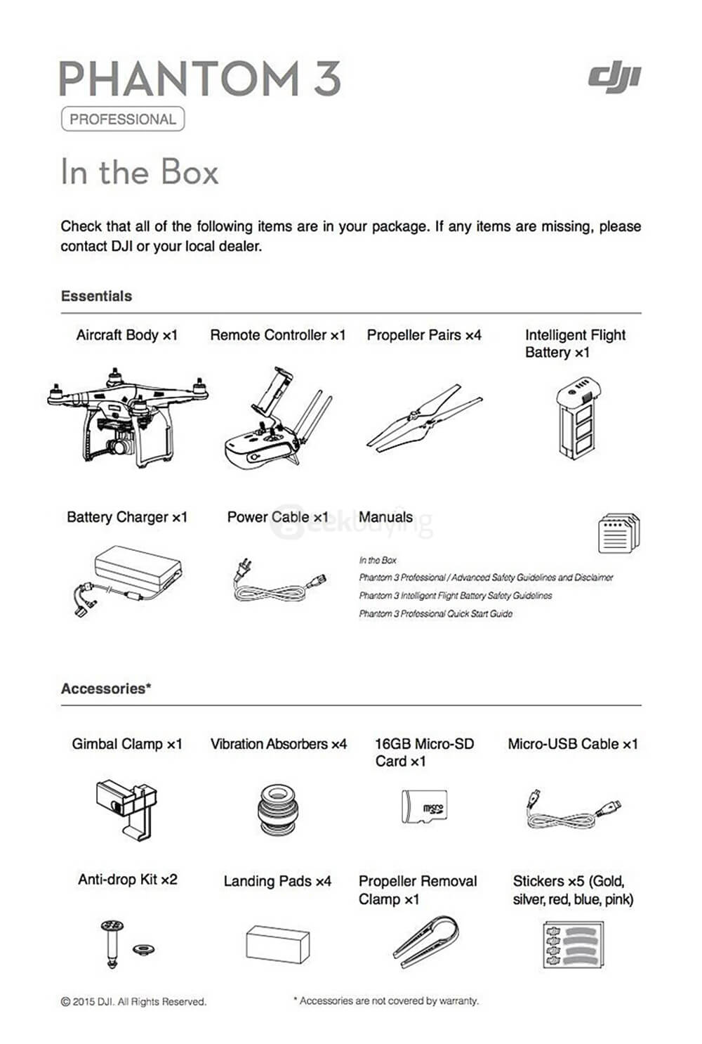 DJI Phantom 3 Advanced Version with 4480mAh Battery 1080P Camera GPS/GLONASS RC Quadcopter- White & Silver
