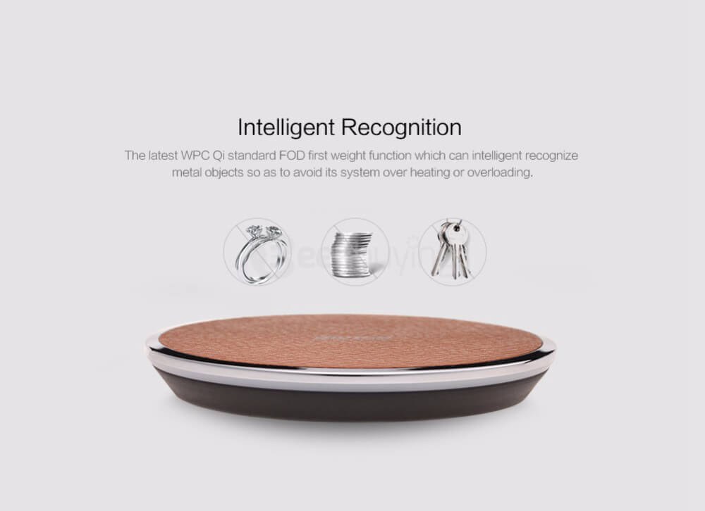 NILLKIN Magic Disk III Wireless Charger For Samsung Galaxy Note 5/S6 Edge+/S7/S7 Edge Phones And Other QI-compatible Devices - Brown