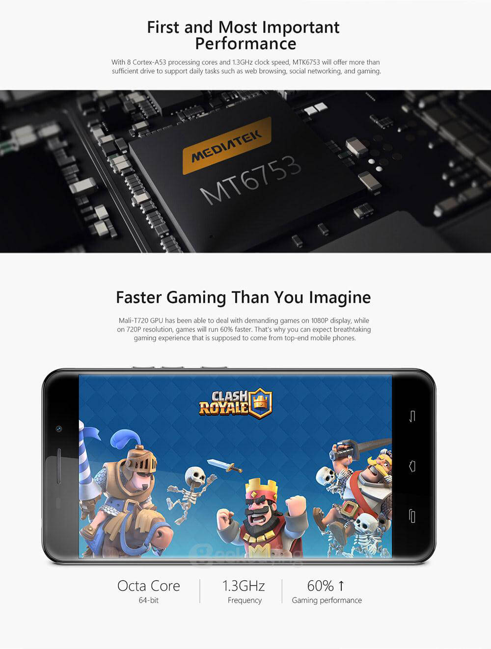 [HK Stock]Ulefone Metal 5.0inch HD Android 6.0 64bit MTK6753 Octa Core 1.3GHz 3GB 16GB 13.0MP Touch ID OTG Smartphone(Silver) + Leather Case + Tempered Glass
