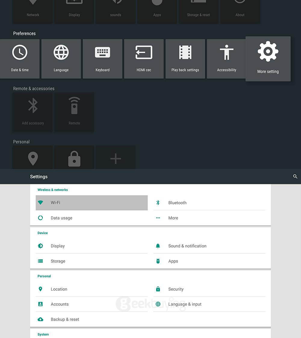 KII PRO Hybird STB DVB-T2 DVB-S2 TV BOX Android 5.1.1 S905 2G/16G 802.11AC WIFI LAN KODI Bluetooth