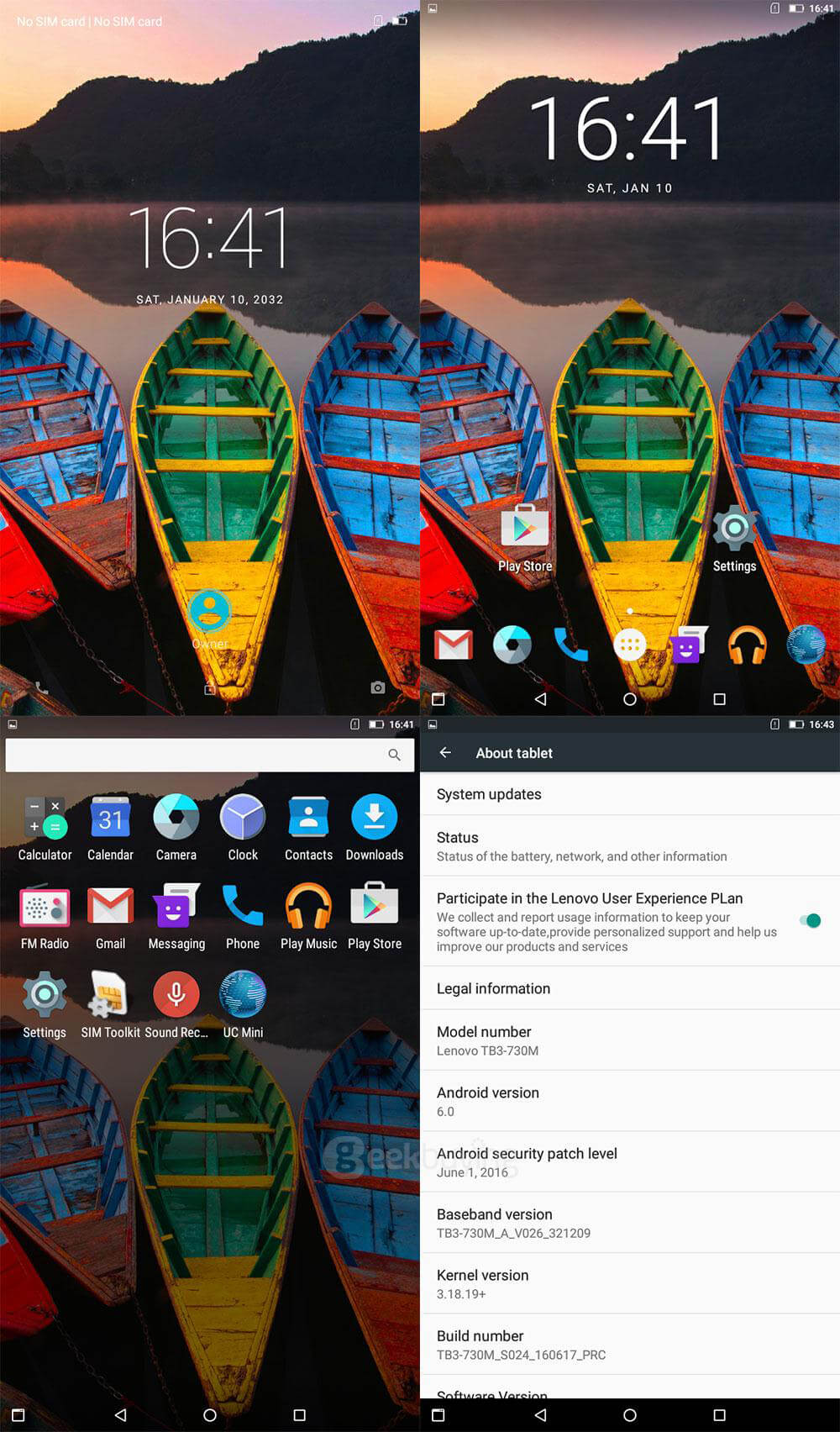 LENOVO TAB3-730M 4G Phablet 7.0 inch Android 6.0 1GB/16GB MT8735P Quad Core 1.3GHz IPS 1024*600 GPS Dual Standby - Black