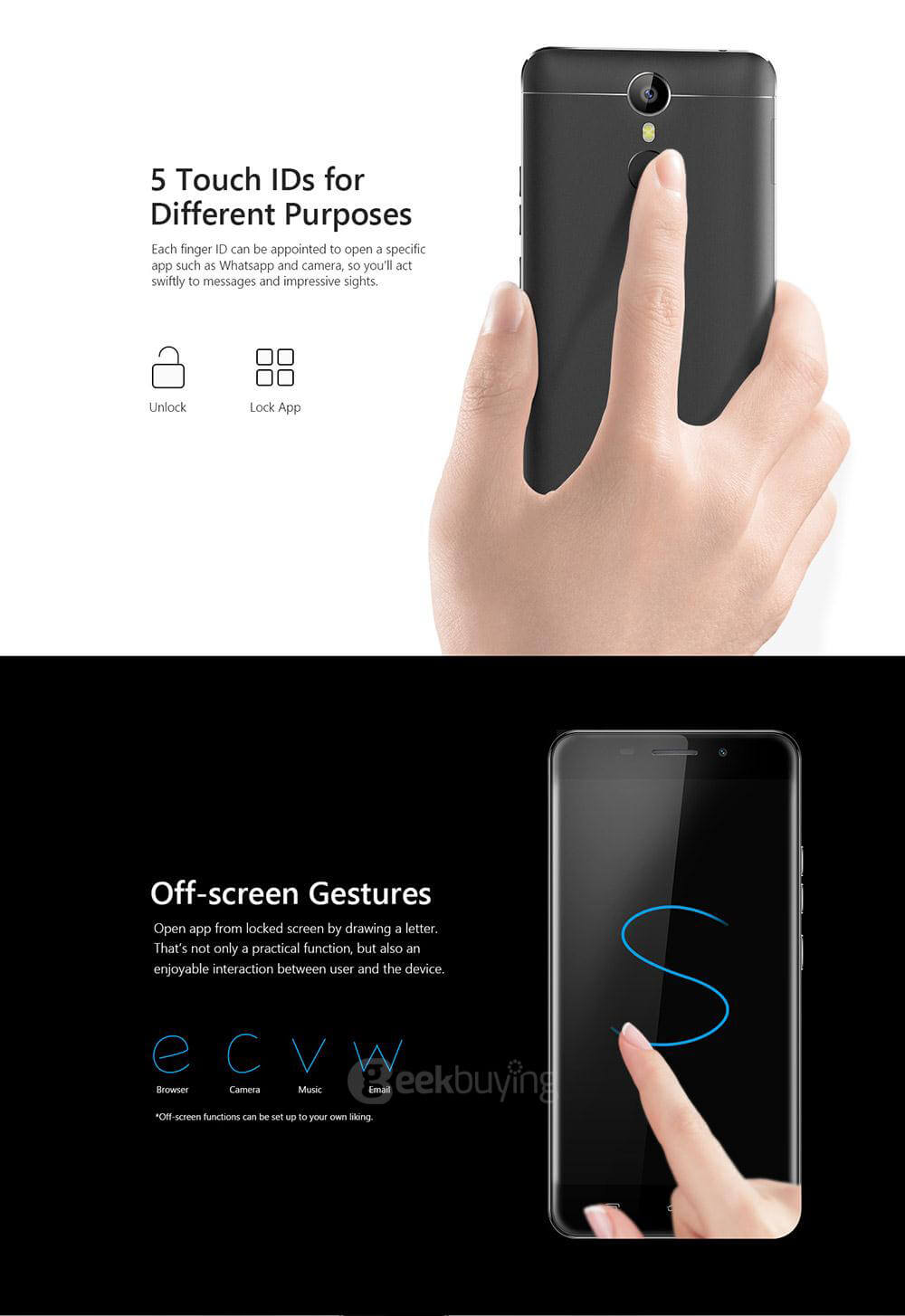[Spain Stock]Ulefone Metal 5.0inch HD Android 6.0 64bit MTK6753 Octa Core 1.3GHz 3GB 16GB 13.0MP Touch ID OTG Smartphone(Gray) + Leather Case + Tempered Glass
