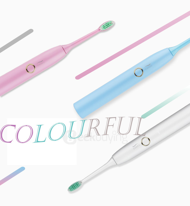ESBIO NM-TB-X5 IPX7 Rechargeable Electric Ultrasonic Toothbrush Washable Inductive Charging Tooth Brush - Blue