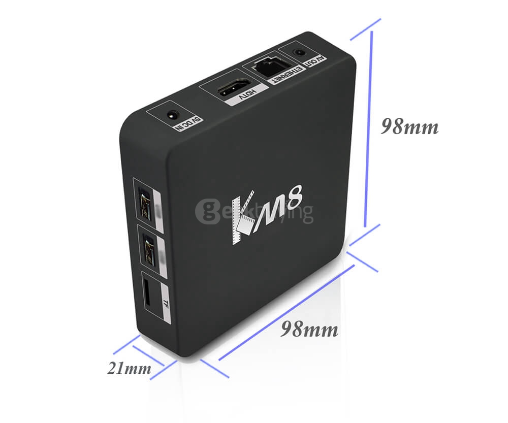 Bundle KM8 Amlogic KODI 17.0 S905X Android 4K TV Box 2G/16G 802.11AC WIFI LAN Bluetooth + Tronsmart TSM01 EN Air Mouse