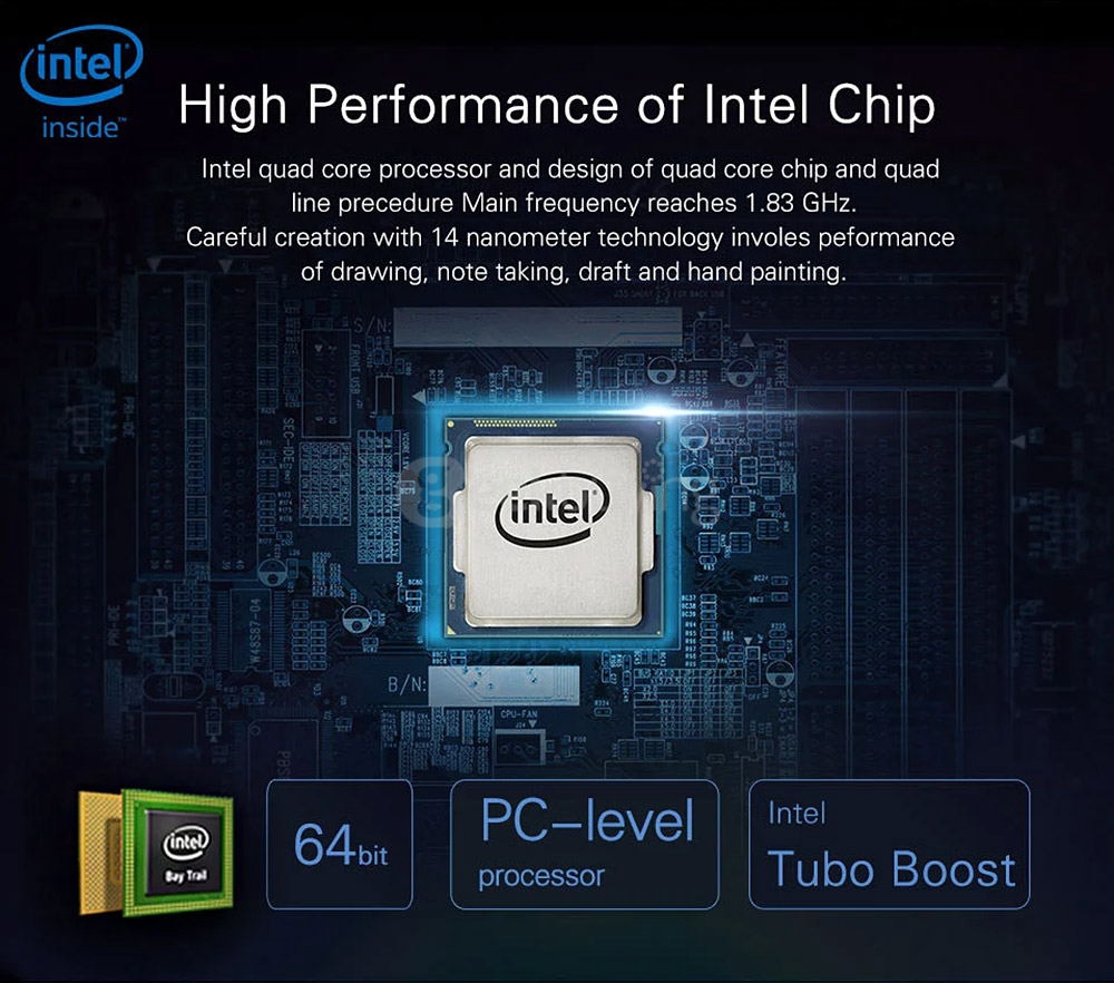 Jumper EZpad 4SE 2in1 Tablet 10.6 inch Dual Boot Windows 10 + Android 5.1 2GB/32GB Intel Z3735F Quad Core 1.83GHz IPS 1366*768 - Black