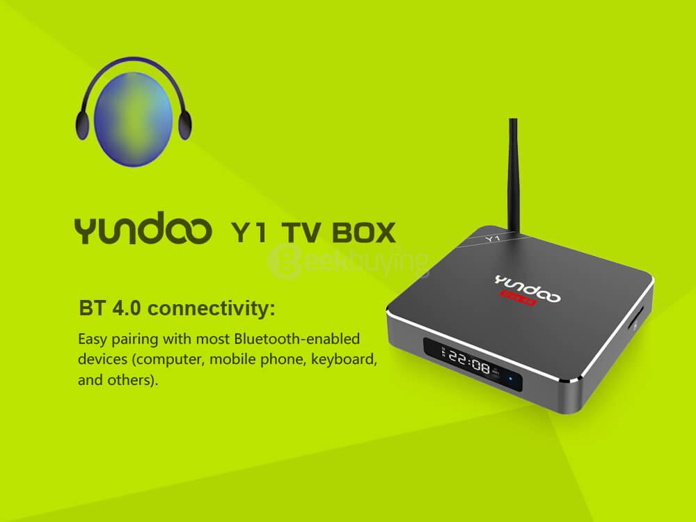 YUNDOO Y1 Android 6.0 Amlogic S912 TV BOX 2G/16G 2.4G+5G WIFI Bluetooth 1000M LAN KODI