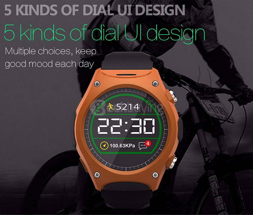 Mifree Q8 Bluetooth 4.0 Smart Watch MTK2502C Heart Rate Monitor Activity Tracker Temperature Measurement Remote Camera For iOS Android - Black