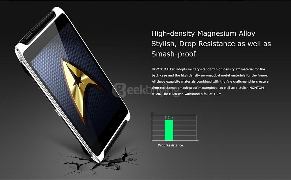 [HK Stock]HOMTOM HT20 IP68 Waterproof 4.7inch HD Android 6.0 4G LTE Rugged Phone MT6737 Quad Core 1.3GHz 2GB 16GB 13.0MP TOUCH ID OTG Hotknot - Green